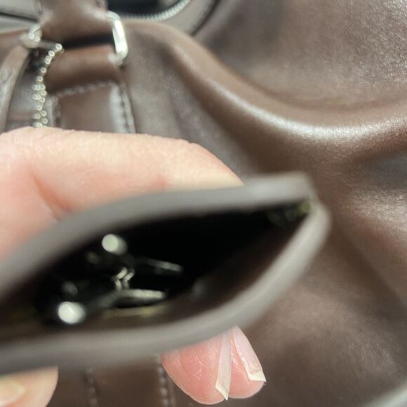 COACH Leather Cabin Weekender Duffle Bag Chocolate Brown No. L1S-5404 - Picture 10 of 16